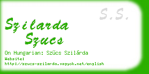 szilarda szucs business card